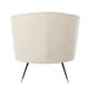 preview thumbnail 7 of 8, SAFAVIEH Arlette Velvet Retro Mid Century Accent Chair - Light Grey - 32" x 33" x 31.5"