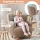 preview thumbnail 27 of 28, Costway Sherpa Kids Sofa with Solid Rubber Wood Legs for Boys & Girls - See Details