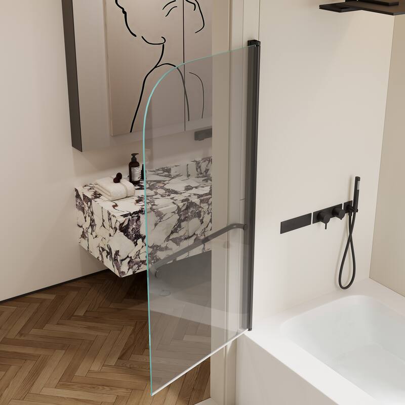 Rise and down rotation shaft door Shower Doors
