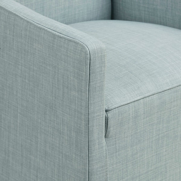 slide 2 of 12, Skirted Dining Arm Chair with Casters Blue