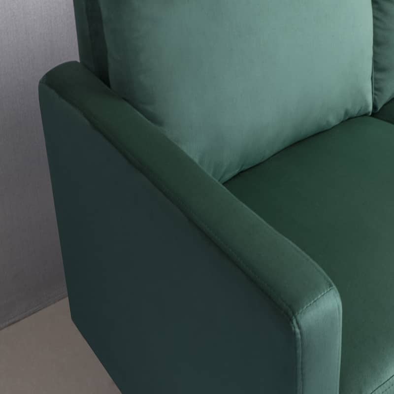 Luxury Sofa, Plush Microfiber, High-Density Foam Comfort