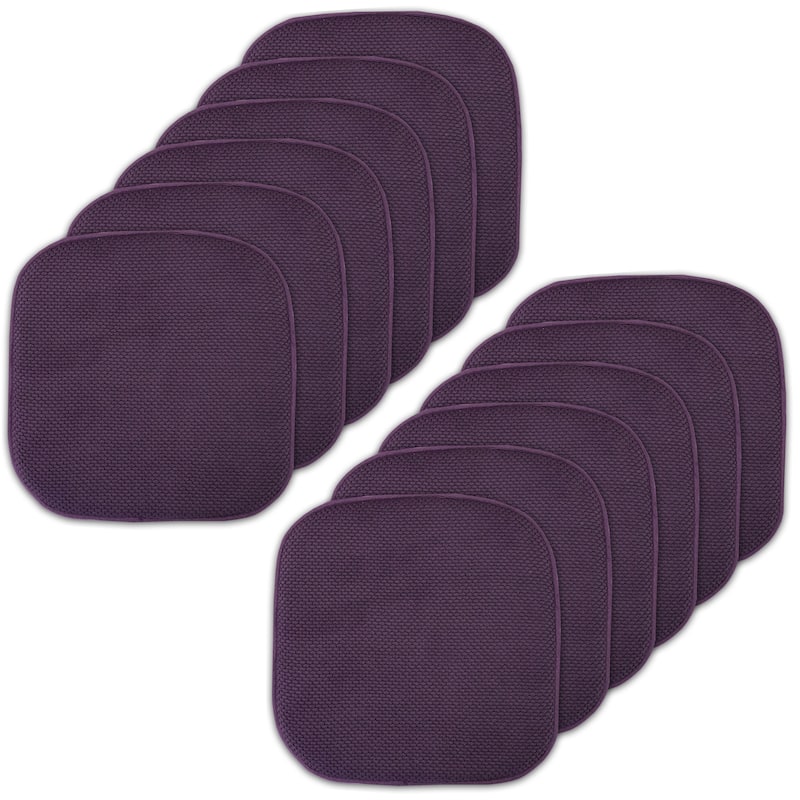 16-in. Square Non-slip Memory Foam Seat Cushions (2 OR 4)