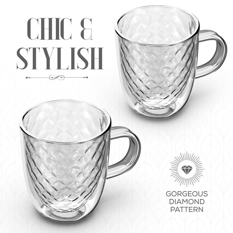 Elle Decor Set of 2 Insulated Coffee Mugs
