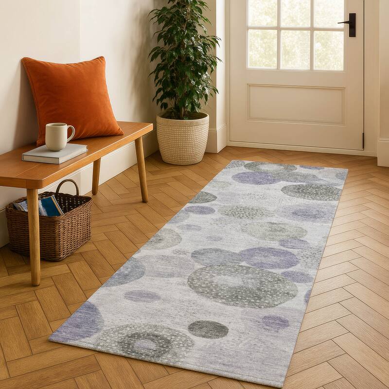 Premium Washable Super Soft Mayfield Rug - Lavender - 2'3" x 7'6"