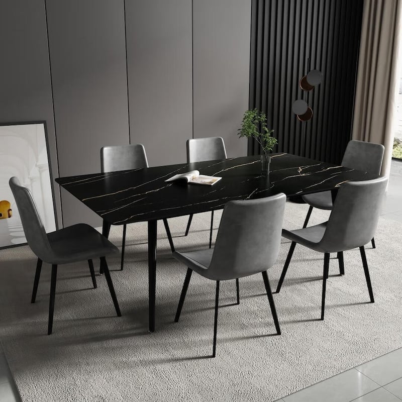 70.8'' Rectangle Dining Table with Stone Top