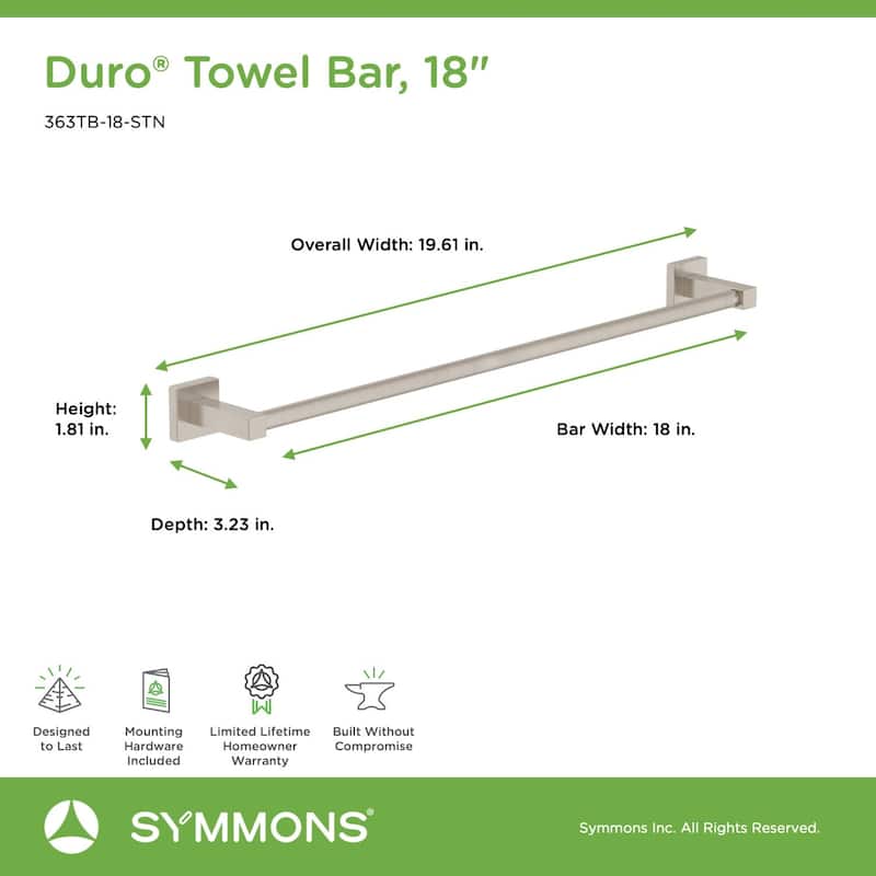 Symmons Duro 18" Towel Bar