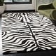 preview thumbnail 2 of 11, SAFAVIEH Handmade Soho Melie Zebra Pattern New Zealand Wool Area Rug