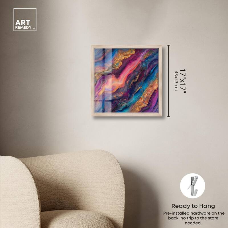 Glittering Spectrum III Shadowbox by Art Remedy