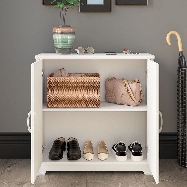 Cabot Small Entryway Cabinet with Doors by Bush Furniture On Sale Bed Bath Beyond 35895351
