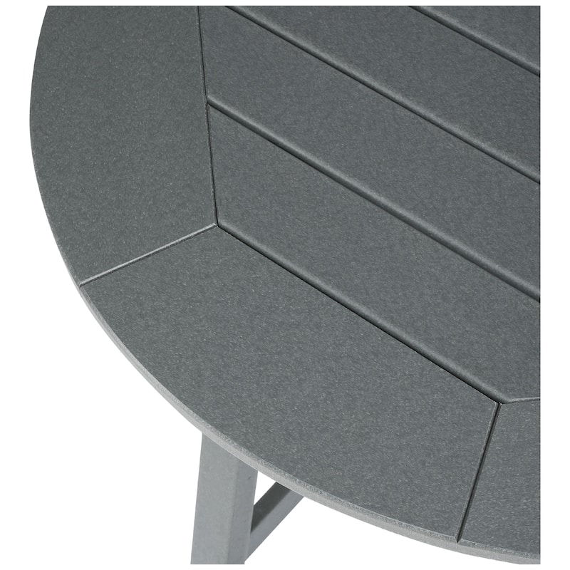 Polytrends Laguna Hdpe All Weather Outdoor Patio 35" Round Counter Table