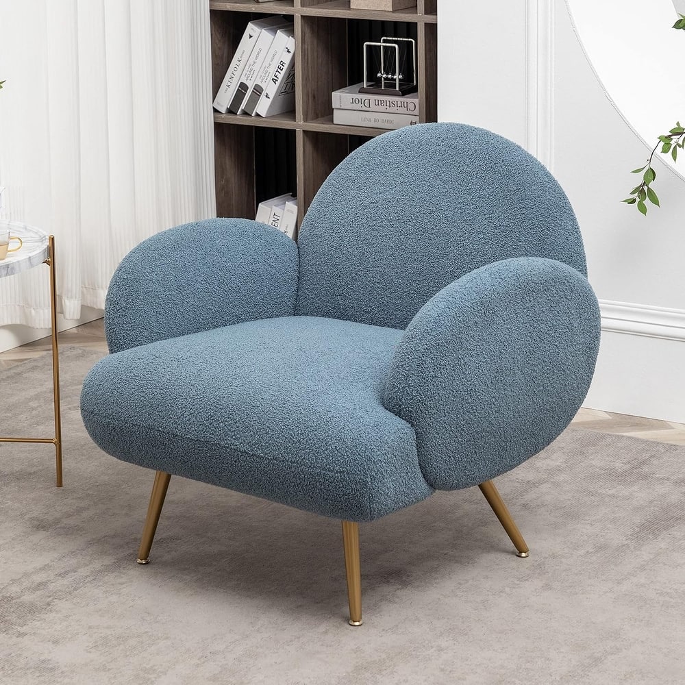 XINMICS Modern Accent Chair Upholstered Armchair for Living Room, Bedroom