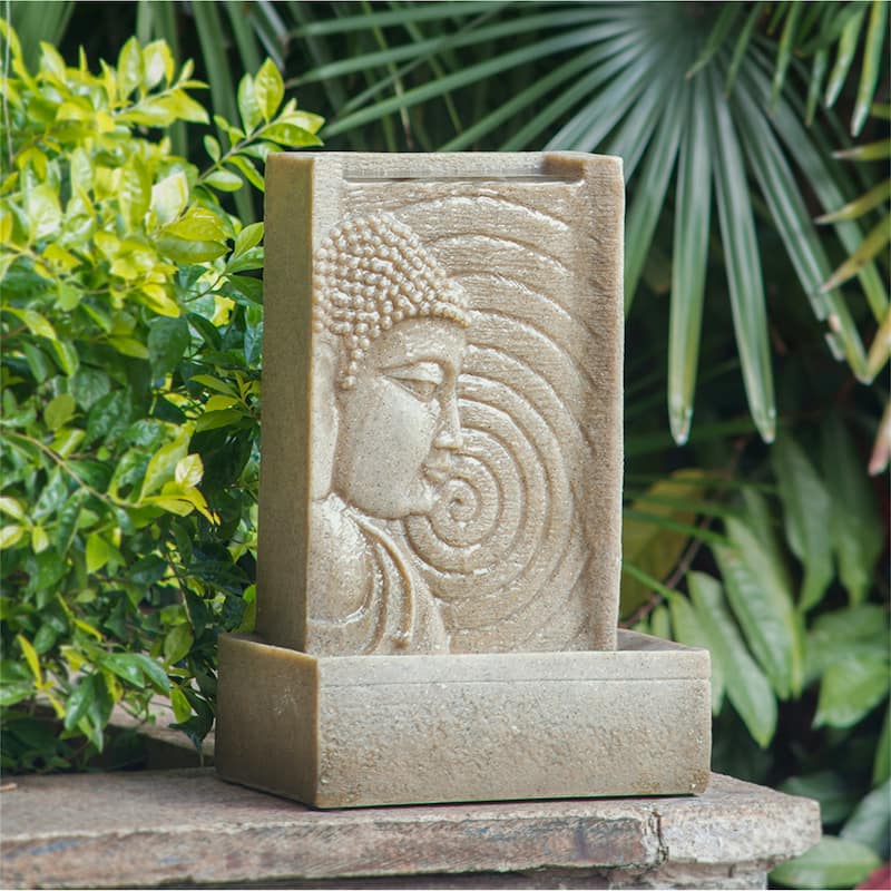 Buddha Water Fountain - Yellow