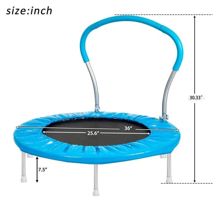 36" Metal Trampoline with Handle
