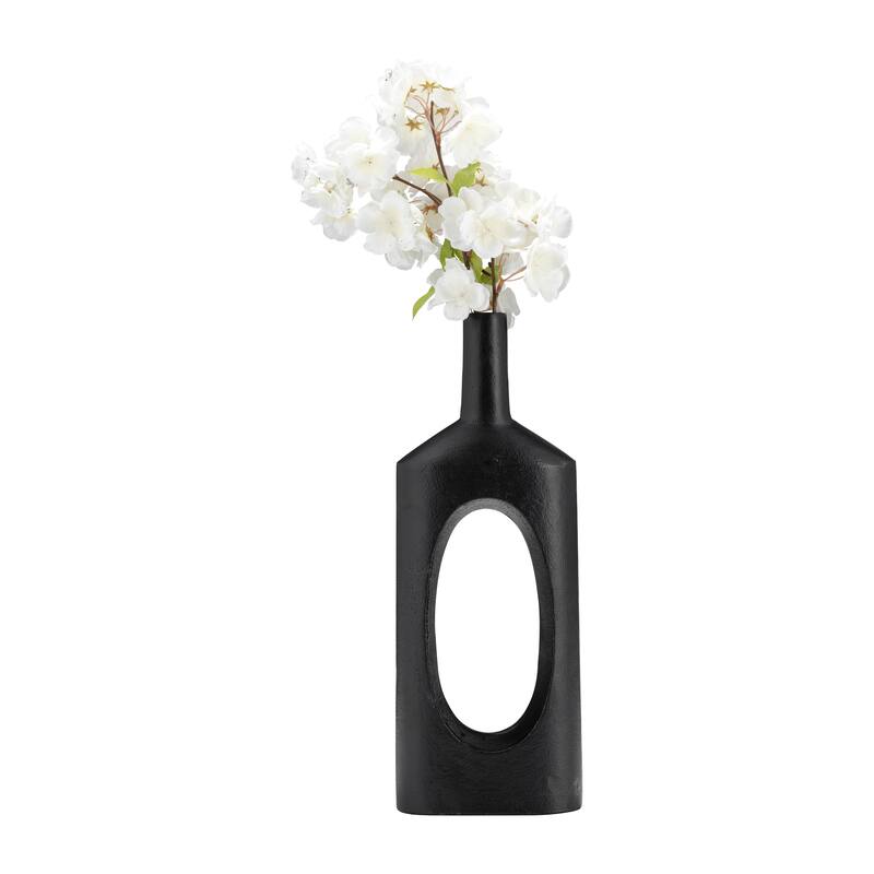 Sagebrook Home Metal, Open Cut Out Vase