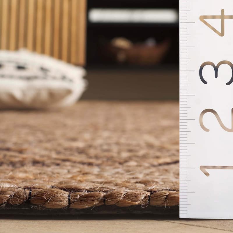 SAFAVIEH Flatweave Natural Mejte Fiber Farmhouse Hemp Rug
