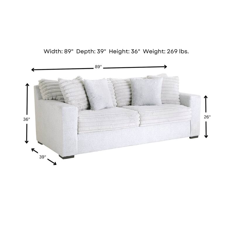 Woodhaven Furniture Studio Cord Sleeper Sofa