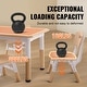 preview thumbnail 7 of 8, Adjustable Kids Table and 4 Chair Set for Ages 2–8, Multi-Function Activity Desk - 47.24 x 23.62 x 18.98-22.52 inch