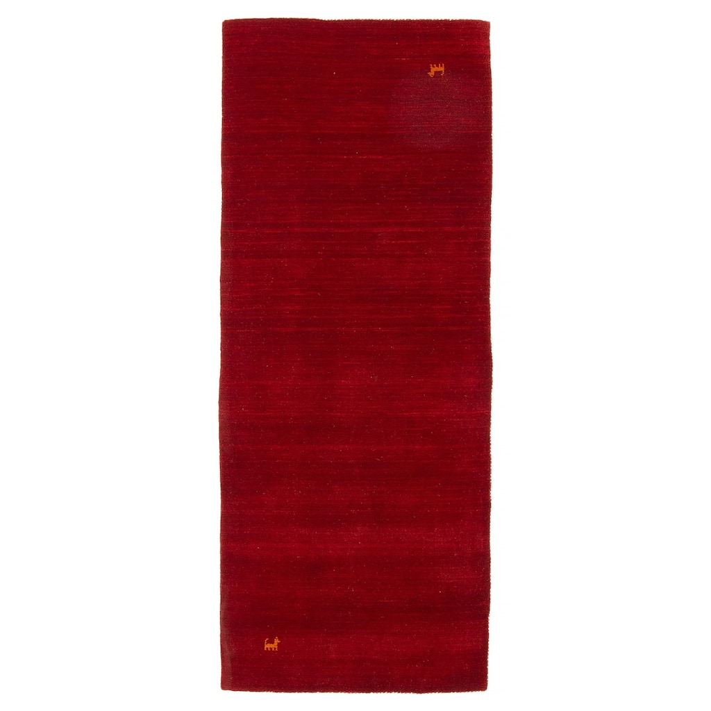 Kashkuli Gabbeh Red Rug 2'6" x 6'8" - 2'6 x 6'8