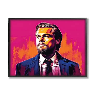 Stupell Leonardo DiCaprio on Framed Giclee Art Design by Birch&Ink