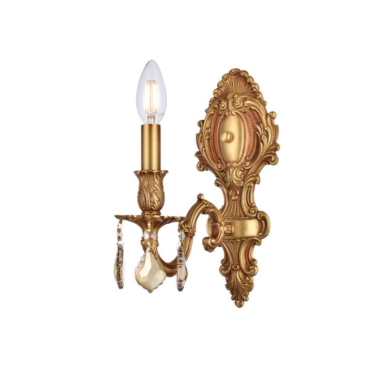 Elegant Lighting 9601W5-GT/RC Monarch 12" Tall Wall Sconce with Golden