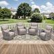 Option Grey Wicker Beige Cushion