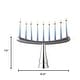 preview thumbnail 3 of 7, Nambe Menorah Silver - 12.5 inch x 7.5 inch