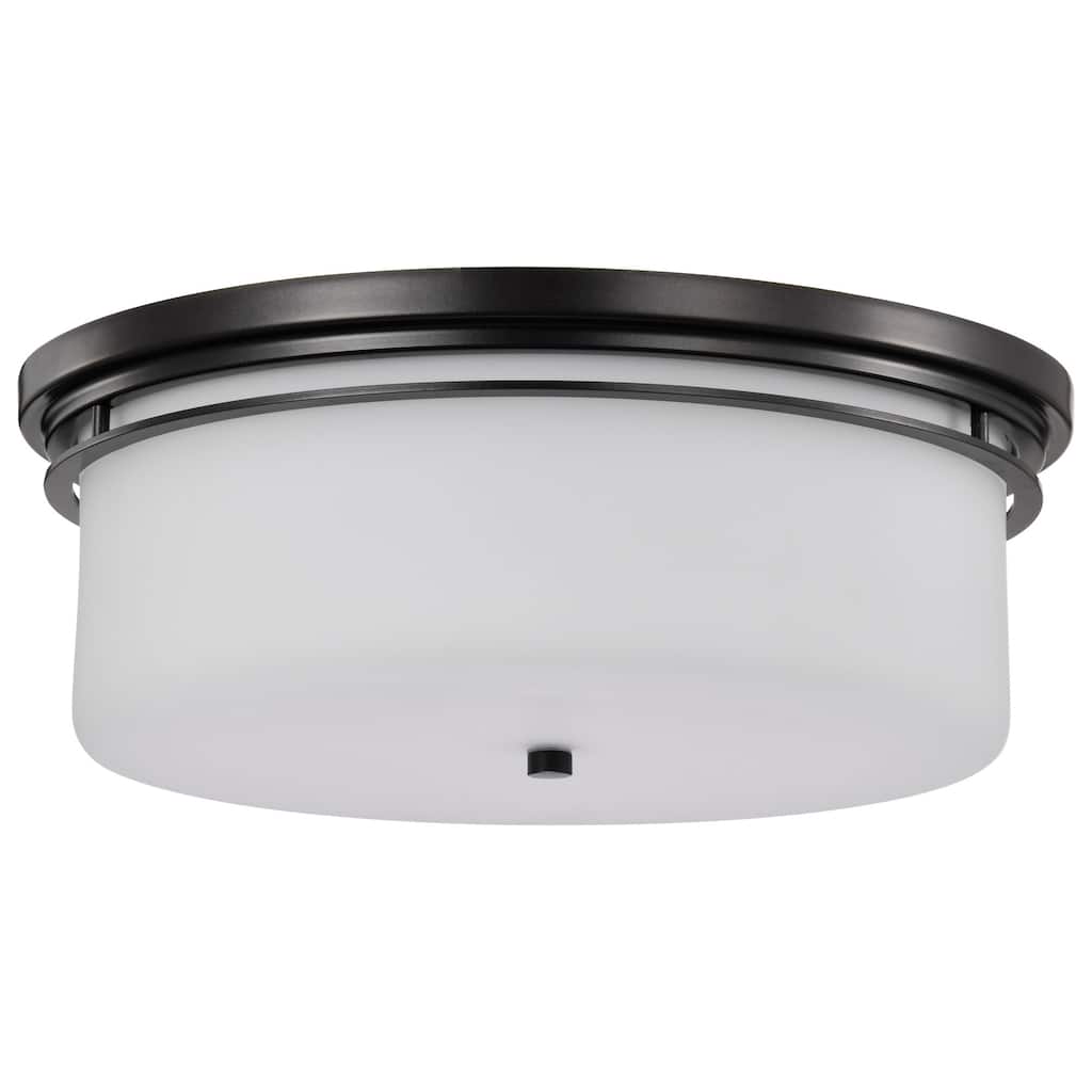 Nuvo Lighting 60/8034 Warren 2 Light 15" Wide Flush Mount Drum Ceiling