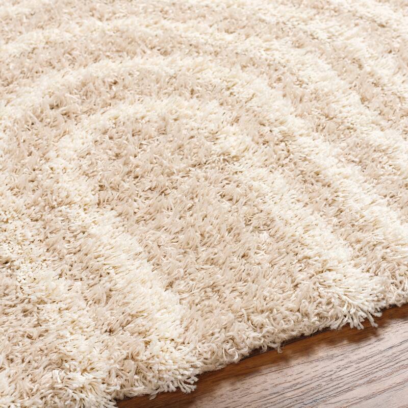 Livabliss Jamal Neutral Rainbow Plush Area Rug