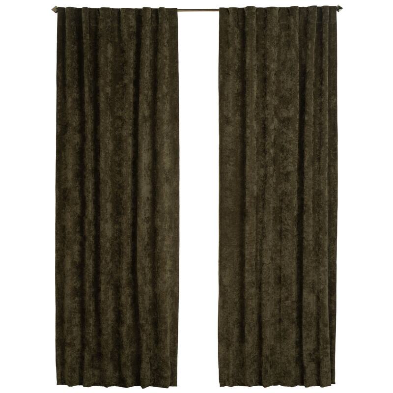 Padma Velvet 50x84 Back-Tab Curtain Panel (Single Panel)