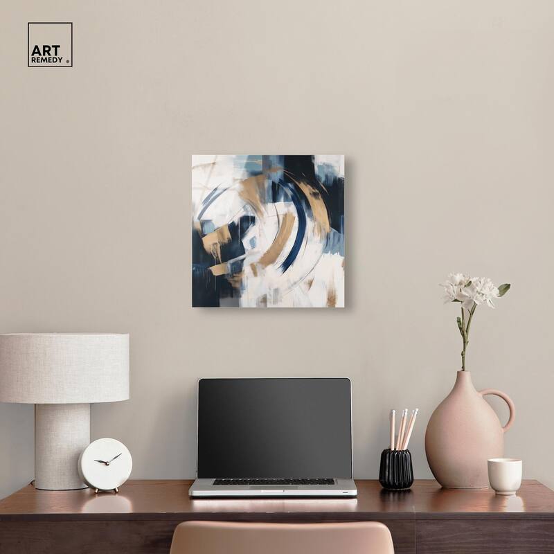 Golden Vortex I Acrylic by Art Remedy, Ready to Hang