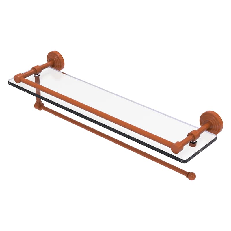 Allied Brass Wavwely Place Collection Paper Towel Holder with 22 Inch  Gallery Glass Shelf - On Sale - Bed Bath & Beyond - 10387168