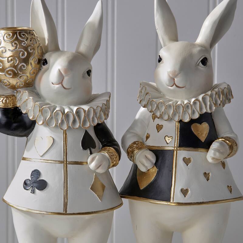 11" Resin Royal Bunny