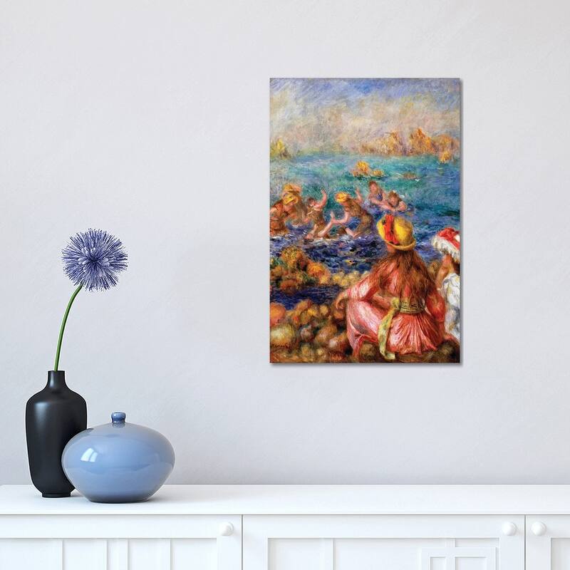 iCanvas "The Bathers, 1892 " by Pierre-Auguste Renoir Canvas Print - 18x12x1.5
