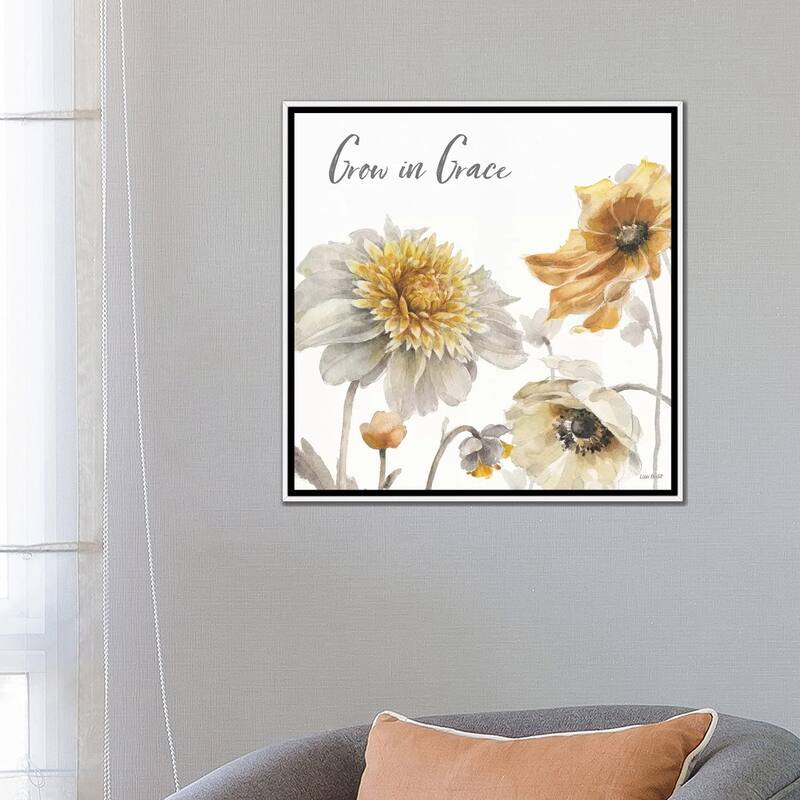 iCanvas "Fields of Gold II Grace" by Lisa Audit Framed Canvas Print