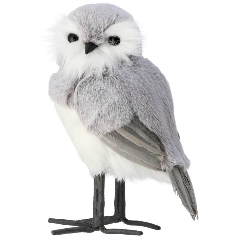 11" 'Fur' With Feather Winter Owl