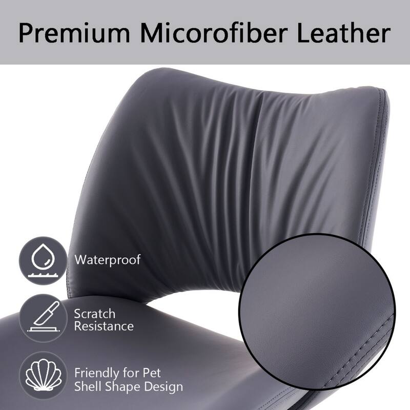Ergonomic Faux Leather Office Chair, Swivel Task Chair