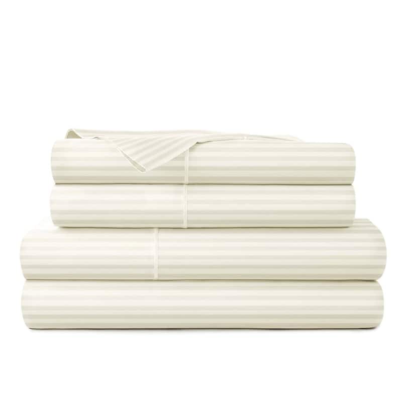 Organic Cotton Sateen Bed Sheets - 300 Thread Count