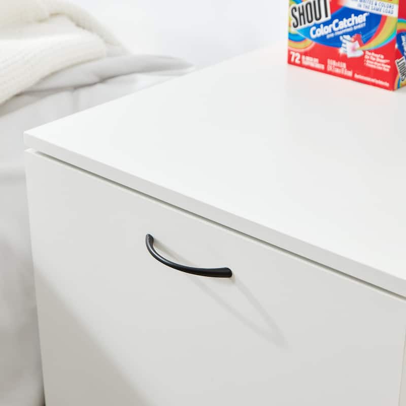 Yak About It® Hidden Laundry Cabinet - White by DormCo