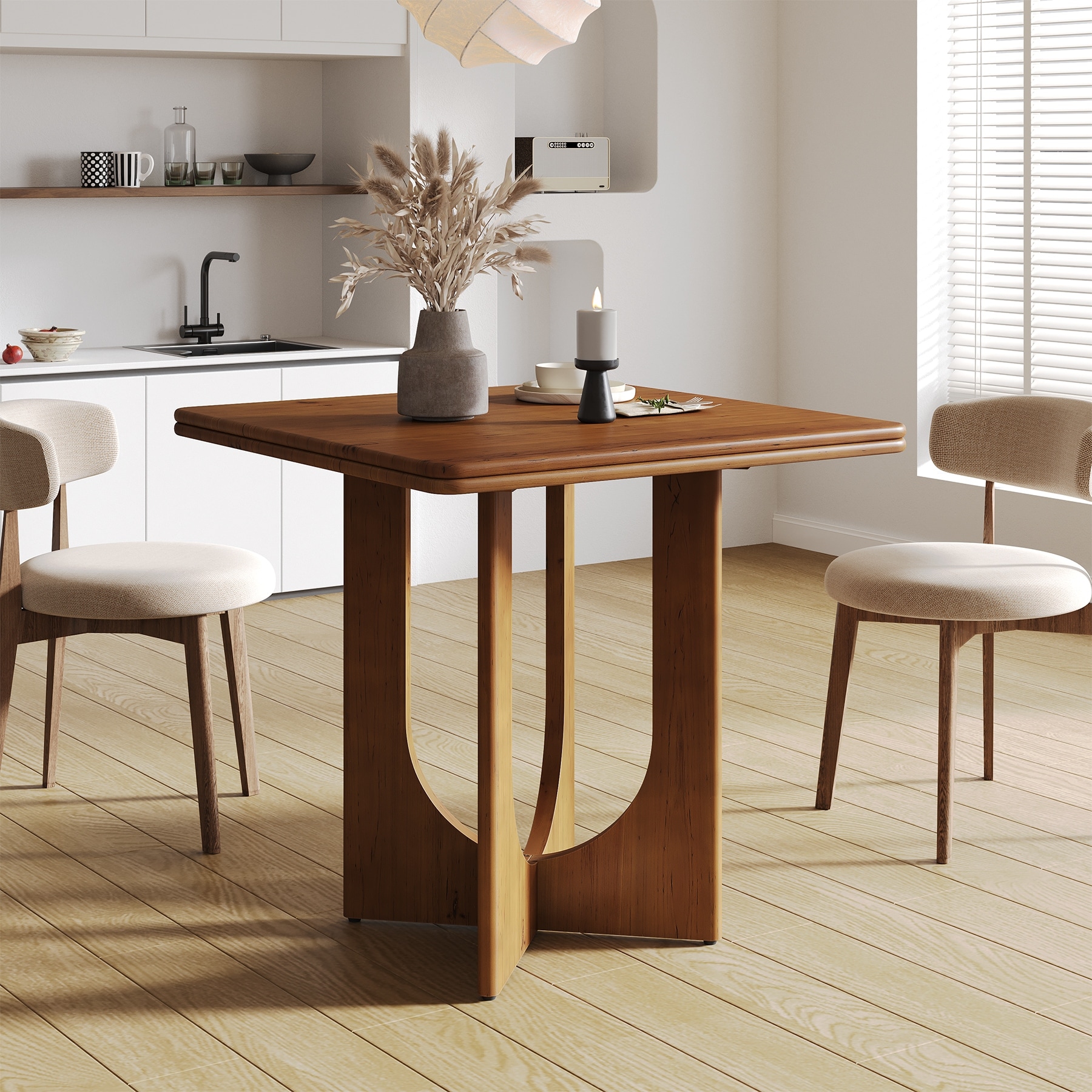 31.5 Inch Small Square Kitchen Dining Table for Dining Room/Apartment