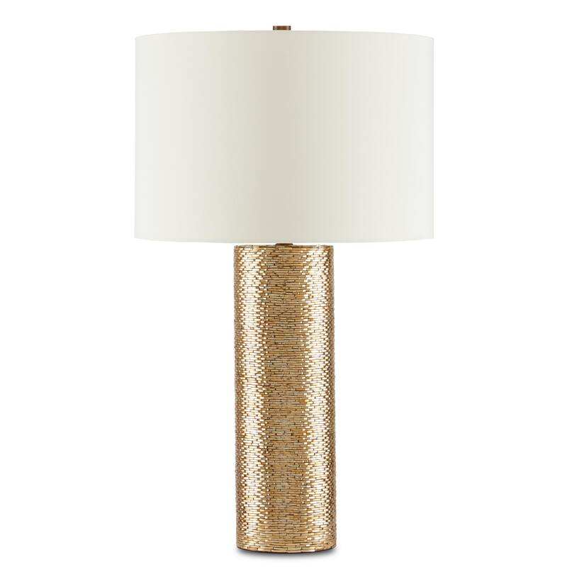 Currey & Company Glimmer Gold Table Lamp - 31"h x 18"dia