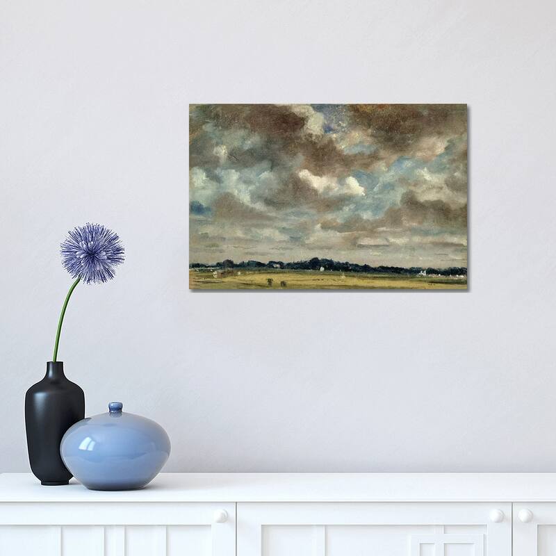 iCanvas "Extensive Landscape with Grey Clouds, c.1821 " by John Constable Canvas Print - 12x18x1.5