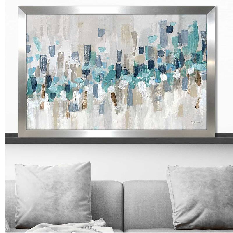 "Staccato Blue II" by Katrina Craven Print on Acrylic