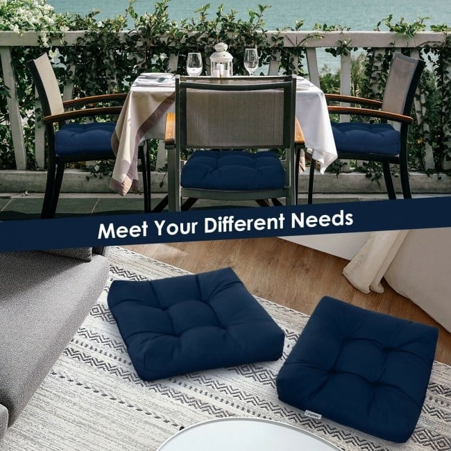 21" x 21" Patio Chair Seat Cushion Pads for Indoor and Outdoor - 21" x 21" x 4" (L x W x H)