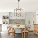 preview thumbnail 3 of 7, CurveCurio 24" Rustic Wood Chandelier with Candle-Style Light Base and 70" Adjustable Chain for Dining Room Elegance