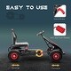 preview thumbnail 20 of 30, Aosom Kids Pedal Go Kart Pedal Car, Outdoor Ride on Toys with Adjustable Seat, Anti-slip Rubber Wheels Suspension System