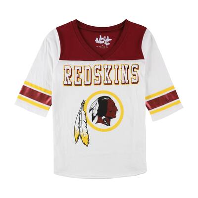 Touch Womens Washington Redskins Graphic T-Shirt,, White, X-Small