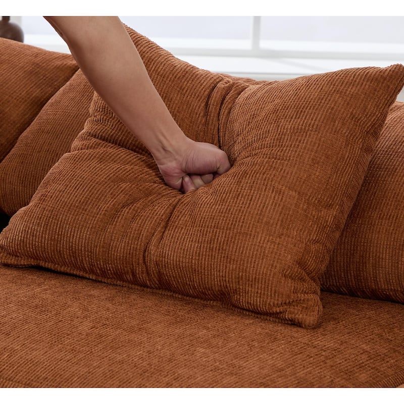 142" L Shaped Modular Sectional Sofa No Assembly