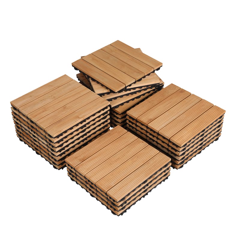 Yaheetech 27pcs 12"x12" Tiles for Patio Garden for Indoor & Outdoor