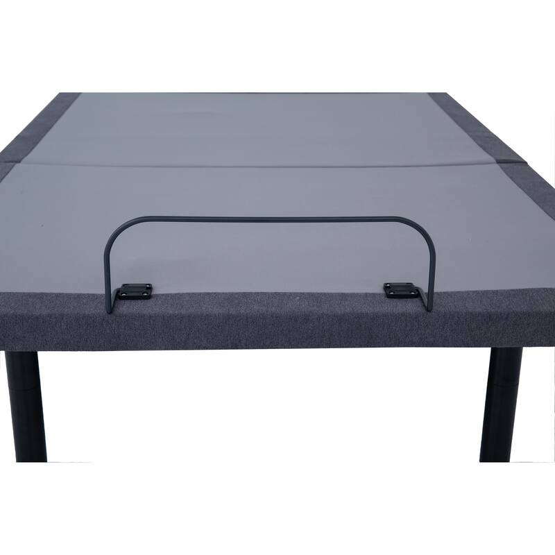 Negan Contemporary Adjustable Bed Base Grey and Black