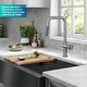preview thumbnail 34 of 165, Kraus Urbix Industrial Solid Brass Kitchen Faucet